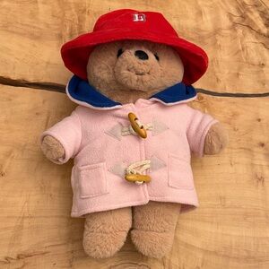 Limited Edition Langham Paddington Bear with Red Hat and Pink Coat